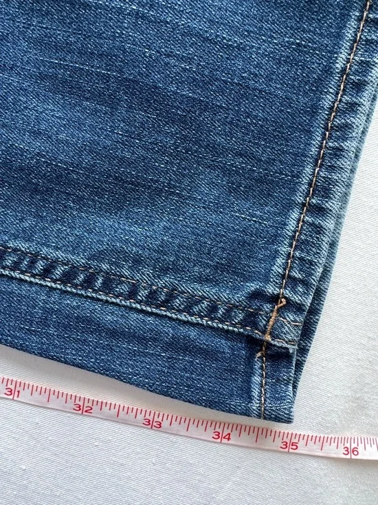 GAP Medium Dark Blue Distressed Straight-Leg Jeans 27 Long - Picture 5 of 9